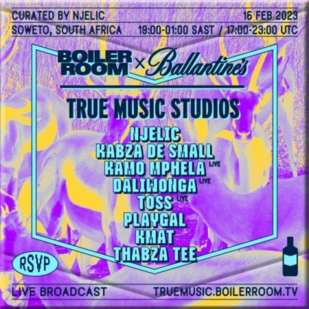 Amfibisch afwijzing Controversieel DOWNLOAD : Njelic – Boiler Room x Ballantine's True Music Studios Mix -  HipHopZa 247