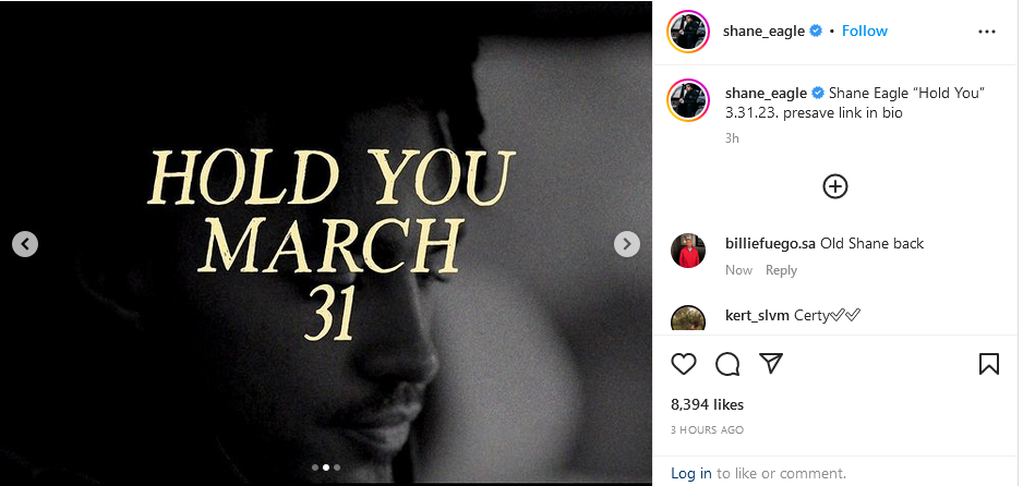 Shane Eagle Set To Release Hold You
