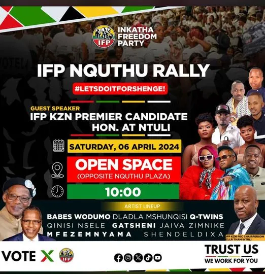 uGatsheni & Imfezemnyama To Perform at Inkatha Freedom Party Nquthu Rally